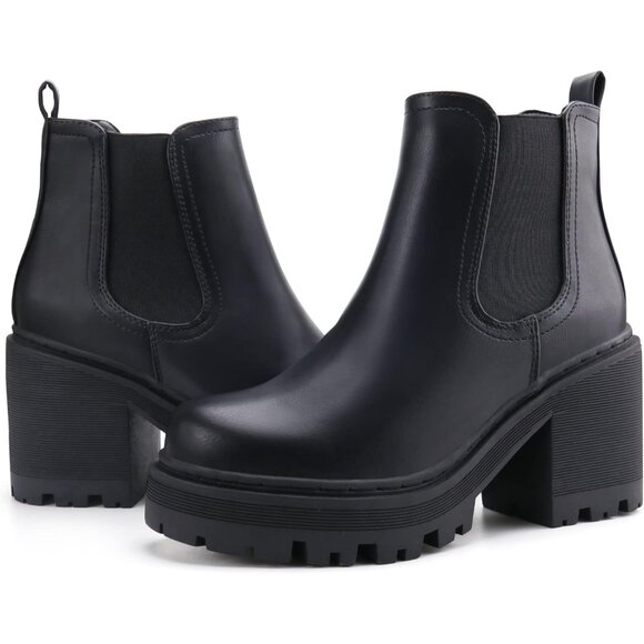 Stylish Women's Platform Ankle Boots - Perfect for Work & Casual Outings - Picture 4 of 6